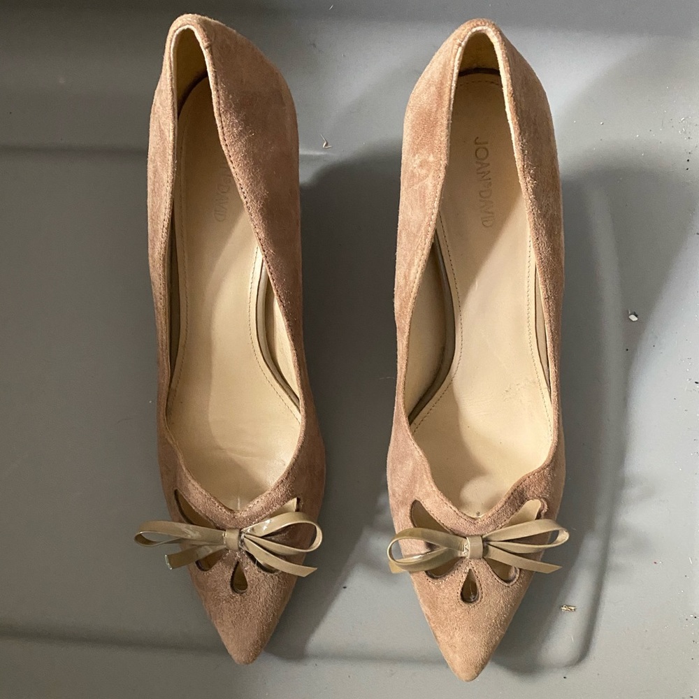 Joan & David Degardner kitten heels tan size 9.5m